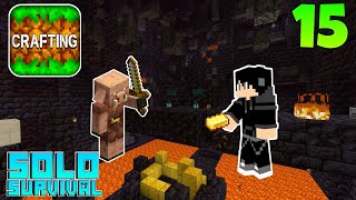 Trading With Piglins In Crafting and Building | Solo Survival | 15