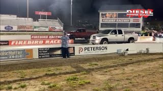 2004 Cummins ¼ Mile Drag Race with a Diesel Power Source 68/74/14 Turbo