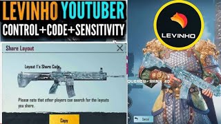 [NEW] Levinho Control Code  And Sensitivity 2021 || Best 4 Finger Claw Pubgm || Levinho Sensitivity