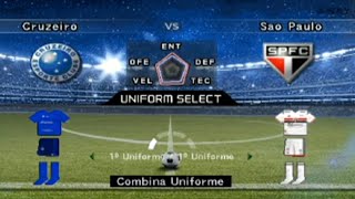 CAMPEONATO BRASILEIRO SÉRIE A - RODADA #16 CRUZEIRO X SÃO PAULO - BOMBA PATCH 2024 - GAMEPLAY PS2.