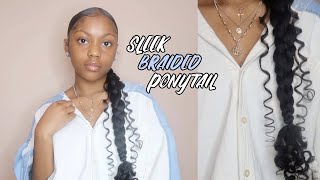 SLEEK BRAIDED PONYTAIL!!