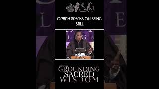 Oprah Winfrey speaks on being STILL... #Oprah #OprahWinfrey #ExultLife