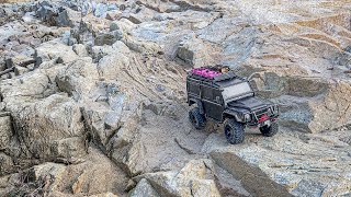 [4K] RC Traxxas TRX-4 Land Rover Defender Rock Crawling - 알씨카 랜드로버 디펜더 락크라울링 오프로드 1/10 Scale RC카