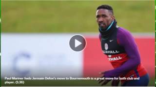 Jermain Defoe signs for Bournemouth on three-year contract.