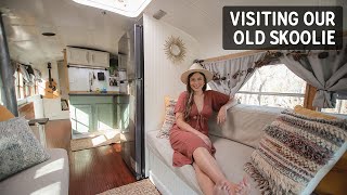 WE VISIT OUR OLD SCHOOL BUS CONVERSION!