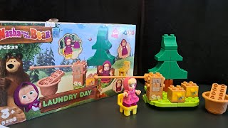 14 minutes Satisfying Unboxing Masha and the Bear LAUNDRY DAY |ASMR