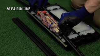 BLACK-JACK™ 50-Pair In-Line Closure – Installation Overview