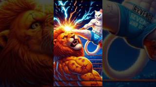 cat and lion ki fight cat King of #trending #youtubeshorts #viral #1million #subscribe#ytshort