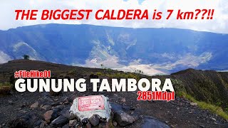 THE BIGGEST CALDERA 7KM!!! : TAMBORA MOUNTAIN , DUSUN PANCASILA ROUTE, 2851MDPL