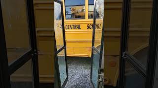 School bus cold start and door fun