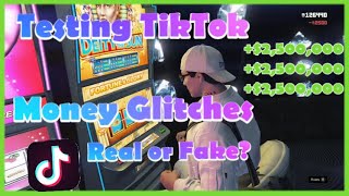 Testing Viral TikTok GTA 5 MONEY GLITCHES!!!