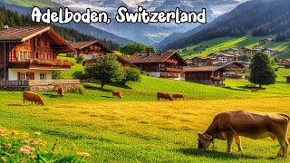 Adelboden, Switzerland walking tour 4K - The most  beautiful Swiss villages - fairytale village