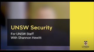 UNSW Security - For Staff Members