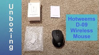 Hotweems D-09 Wireless Mouse Unboxing and First Impressions