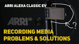 Recording Media Problem & Solution for ARRI ALEXA Classic | Sony SXS PRO+ Card, Memory Media Utility