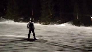 Night skiing with friLingue