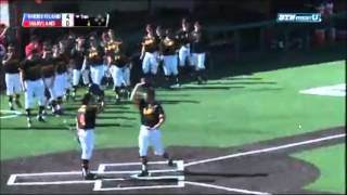 Justin Morris '14 hits a home run to lead Maryland in a comeback win