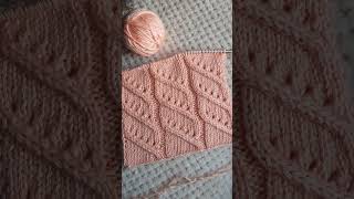 Новый узор в копилку #вязание #узорспицами #knitting косаспицами #стильноевязание #ажурныйузор