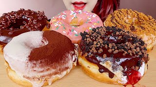 ASMR TIRAMISU CREAM DONUTS, CHOCOLATE DONUTS, LOTUS DONUTS MUKBANG 티라미수 도넛, 로투스넛 먹방 eating sounds