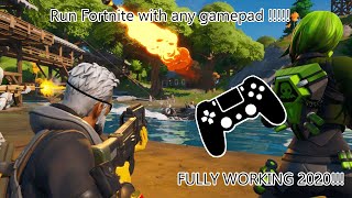 (OUTDATED) How To Play Fortnite With Any Gamepad/Joystick/Controller| Fully Working Method 2019!!