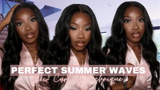 The PERFECT Beach Wave Wig for the Summer | *COMPLETELY GLUELESS* | FT. UNice Hair