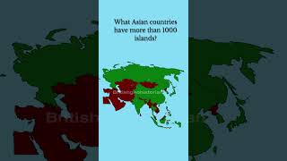 What Asian countries have more than 1000 islands?