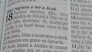 1 Reyes 18-19 (Elías regresa a ver a Acab) y 2 Corintios 3 ( Ministros del nuevo pacto) RVR1960