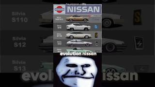 Evolution of nissan #viral #automobile #luxurycar #trollface #sportscar #nissangtr