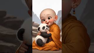 Respect love monk ai #shorts #animals #animation #monk