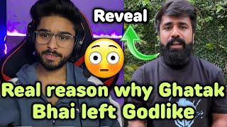 Real reason why Ghatak bhai left Godlike org 😳 Lolzzz reply ✅