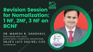 Revision of Normalization: 1NF, 2NF, 3NF and BCNF