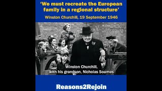 Churchill called for a united Europe