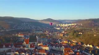 Чески-Крумлов с квадрокоптера / Cesky Krumlov drone