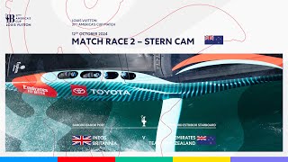 Louis Vuitton 37th America's Cup Race 2 Starboard Entry Stern Camera - Emirates Team New Zealand