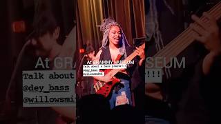 Mohini Dey Bass Player Performs with Willow Smith at the Grammy Museum