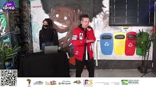 Cássio Rimador na live da Escola do Hip Hop