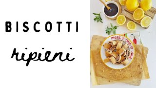 BISCOTTI RIPIENI a rotolo (in 5 minuti) - vegan