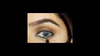 Brown smokey eyeliner tutorial #youtubeshorts #shorts #shortvideo