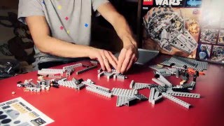 Lego Millennium Falcon Time-lapse