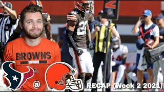 BROWNS VS TEXANS RECAP (Week 2 2021)