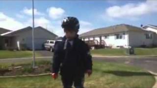 Kid Gives Speech After Learning To Ride A Bike