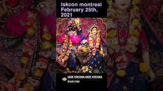 Iskcon montreal February 25th, 2021