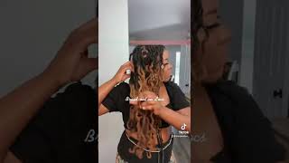 Braid-out on Locs | Quick Locstyle