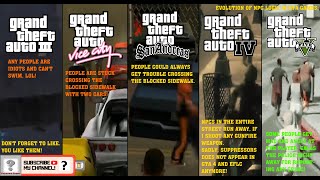 Evolution of NPCs Logic in Grand Theft Auto Games (from III → to V)