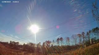 12/8/2023 Time Lapse - All Day Watch the Clouds as the Sun Crosses the Sky to Sunset 4K