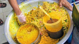 Jhal Muri-King Of Jhal Muri Maker,Famous Street Food Jhal Muri Makha Dhaka/Extreme Street Food