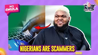 Nigerians drag American comedian Druski for calling them scammers