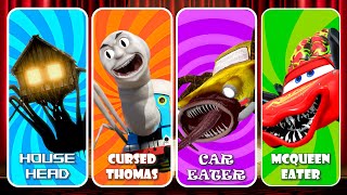 MONSTER BATTLE ⚔️ House Head & Cursed Thomas & Car Eater & McQueen Eater - Who is the BEST?