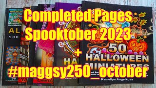 October 2023 Completed Colouring (Coloring) Pages  / #maggsy250_october