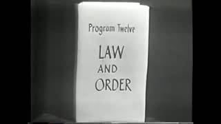 Alan Watts - Live TV series : LAW AND ORDER IN THE UNIVERSE